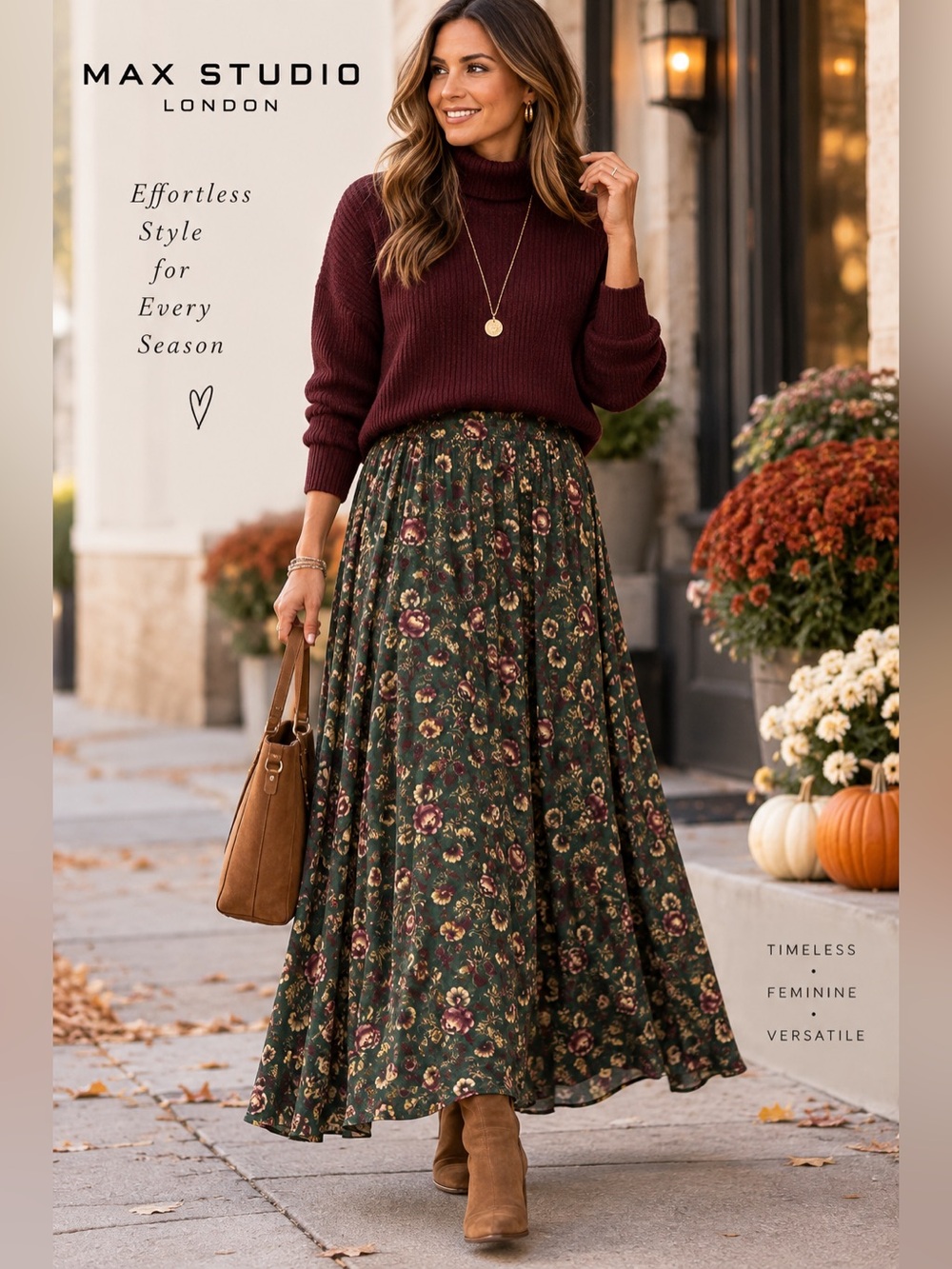 Max Studio London Floral Maxi Skirt – XS NWT